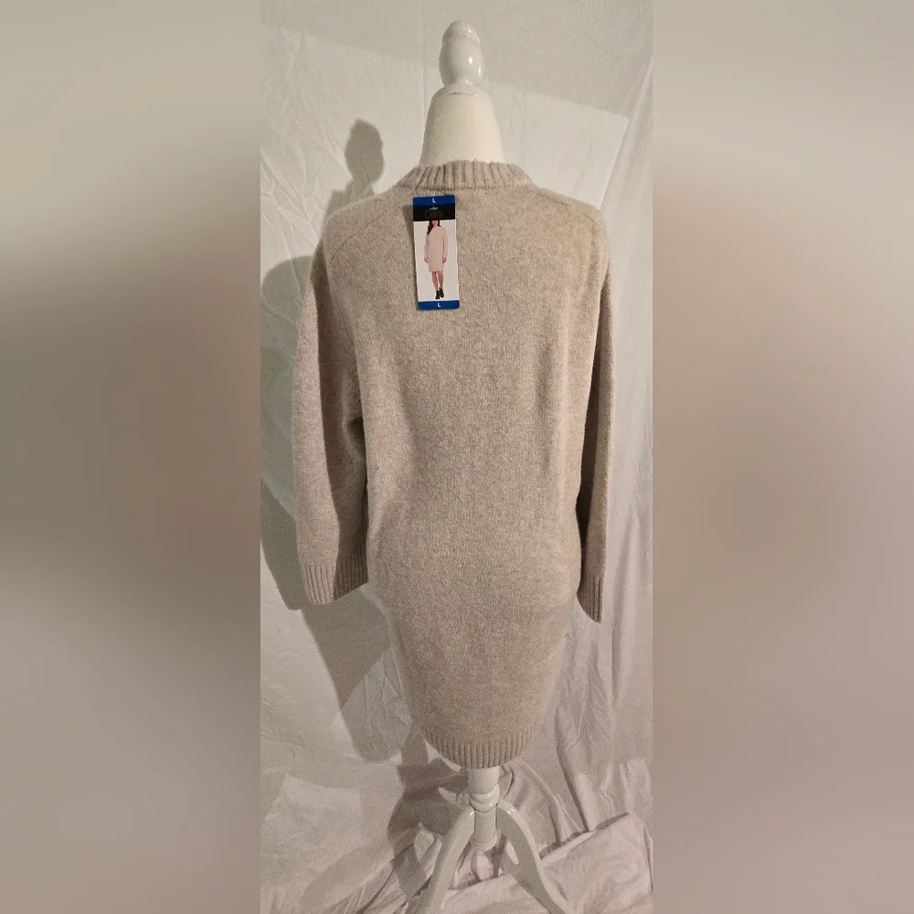 Women's Beige Sweater DRESS